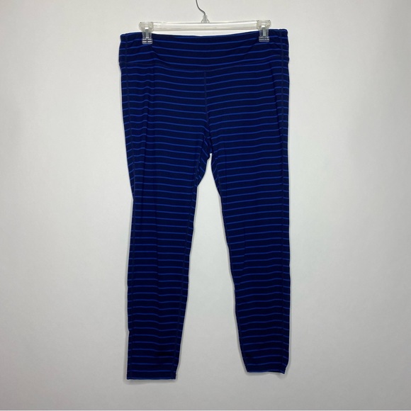 Athleta Leggings Striped Blue 2X - Picture 2 of 8